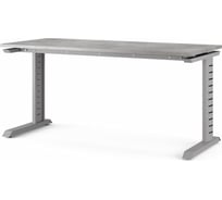 Стол офисный Kobor L2-160/70 aluminum/chicago 212321