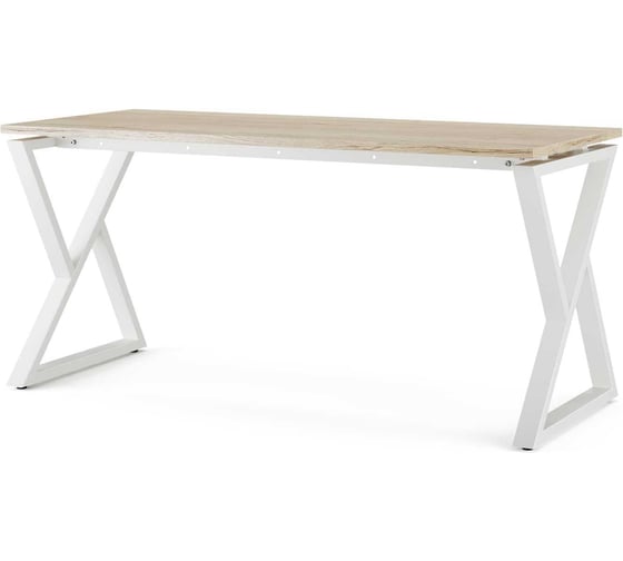 Стол офисный Kobor W-140/70 white/natural 211634