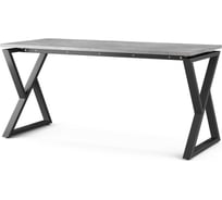 Стол офисный Kobor W-140/70 black/chicago 211280