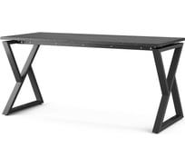 Стол офисный Kobor W-140/70 black/wood 211301