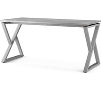 Стол офисный Kobor W-140/70 aluminum/chicago 211488