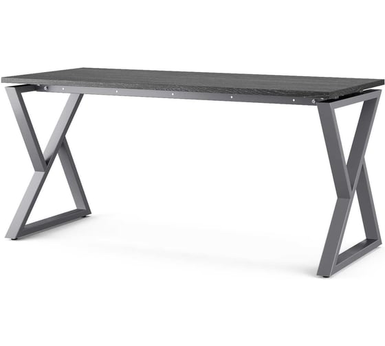 Стол офисный Kobor W-160/70 graphite/wood 211406