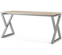 Стол офисный Kobor W-160/70 aluminum/natural 211531