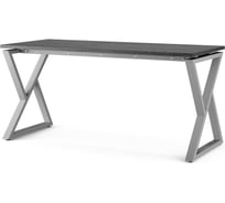 Стол офисный Kobor W-160/70 aluminum/wood 211510