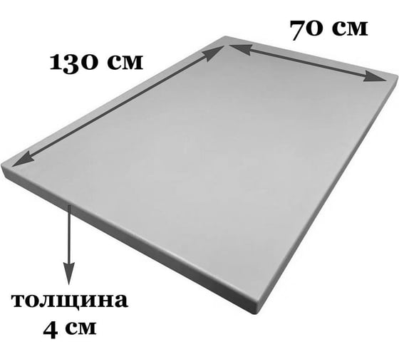 Столешница деревянная для стола Solarius цвет голубой, 130x70x4 см Stsosna13070gol