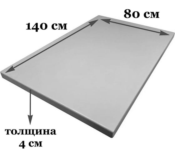 Столешница деревянная для стола Solarius цвет голубой, 140x80x4 см Stsosna14080gol
