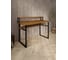 Стол компьютерный Solarius Loft, 100x60 см, с подставкой под монитор и полкой под столешницей, цвета ольхи с черным металлическим каркасом stol-podstavka-polka-olha-10060-black 2