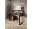 Стол компьютерный Solarius Loft, 100x60 см, с подставкой под монитор и полкой под столешницей, цвета темного дуба с черным металлическим каркасом stol-podstavka-polka-temd-10060-black 4