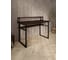 Стол компьютерный Solarius Loft, 100x60 см, с подставкой под монитор и полкой под столешницей, цвета венге с черным металлическим каркасом stol-podstavka-polka-ven-10060-black 2