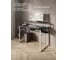 Стол компьютерный Solarius Loft, 110x60 см, с подставкой под монитор и полкой под столешницей, цвета черного оникса с белым металлическим каркасом stol-podstavka-polka-onix-11060-white 5