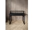 Стол компьютерный Solarius Loft, 120x60 см, с подставкой под монитор и полкой под столешницей, цвета черного оникса с черным металлическим каркасом stol-podstavka-polka-onix-12060-black 3