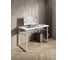 Стол компьютерный Solarius Loft, 120x60 см, с полкой под столешницей, белого цвета с белым металлическим каркасом stol-polka-bel-12060-white 1