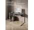 Стол компьютерный Solarius Loft, 120x60 см, с полкой под столешницей, цвета черного оникса с белым металлическим каркасом stol-polka-onix-12060-white 5