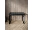 Стол компьютерный Solarius Loft, 110x60 см, с полкой под столешницей, цвета черного оникса с черным металлическим каркасом stol-polka-onix-11060-black 3