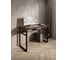 Стол компьютерный Solarius Loft, 120x60 см, с полкой под столешницей, цвета темного дуба с черным металлическим каркасом stol-polka-temd-12060-black 1