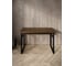 Стол компьютерный Solarius Loft, 120x60 см, с полкой под столешницей, цвета темного дуба с черным металлическим каркасом stol-polka-temd-12060-black 3
