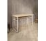 Стол компьютерный Solarius Loft, 110x60 см, с полкой под столешницей, без шлифовки и покраски с белым металлическим каркасом stol-polka-net-11060-white 2