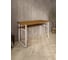 Стол компьютерный Solarius Loft, 110x60 см, с полкой под столешницей, цвета ольхи с белым металлическим каркасом stol-polka-olha-11060-white 3