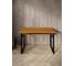 Стол компьютерный Solarius Loft, 120x60 см, с полкой под столешницей, цвета ольхи с черным металлическим каркасом stol-polka-olha-12060-black 4