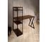 Стол-стеллаж письменный Solarius Loft, 100x60x148 см, с четырьмя полками, цвета темного дуба с черным металлическим каркасом и Z-образной ножкой stol-stellaz-4polki-temd-10060-Z-black 3