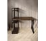 Стол-стеллаж письменный Solarius Loft, 100x60x148 см, с четырьмя полками, цвета темного дуба с черным металлическим каркасом и Z-образной ножкой stol-stellaz-4polki-temd-10060-Z-black 4