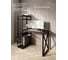 Стол-стеллаж письменный Solarius Loft, 100x60x148 см, с четырьмя полками, цвета венге с черным металлическим каркасом и крестообразной ножкой stol-stellaz-4polki-ven-10060-krest-black 5