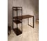 Стол-стеллаж письменный Solarius Loft, 100x60x148 см, с четырьмя полками, цвета темного дуба с черными металлическими Лофт ножками stol-stellaz-4polki-temd-10060-black 3