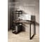 Стол-стеллаж письменный Solarius Loft, 100x60x148 см, с четырьмя полками, цвета темного дуба с черными металлическими Лофт ножками stol-stellaz-4polki-temd-10060-black 5