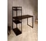 Стол-стеллаж письменный Solarius Loft, 110x60x148 см, с четырьмя полками, цвета венге с черными металлическими Лофт ножками stol-stellaz-4polki-ven-11060-black 2