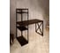 Стол-стеллаж письменный Solarius Loft, 120x60x148 см, с четырьмя полками, цвета венге с черным металлическим каркасом и крестообразной ножкой stol-stellaz-4polki-ven-12060-krest-black 2