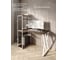 Стол-стеллаж письменный Solarius Loft, 120x60x148 см, с четырьмя полками, цвета темного дуба с белым металлическим каркасом и Z-образной ножкой stol-stellaz-4polki-temd-12060-Z-white 4