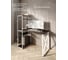 Стол-стеллаж письменный Solarius Loft, 120x60x148 см, с четырьмя полками, цвета венге с белым металлическим каркасом и крестообразной ножкой stol-stellaz-4polki-ven-12060-krest-white 4