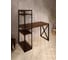 Стол-стеллаж письменный Solarius Loft, 140x60x148 см, с четырьмя полками, цвета темного дуба с черным металлическим каркасом и крестообразной ножкой stol-stellaz-4polki-temd-14060-krest-black 1