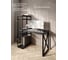 Стол-стеллаж письменный Solarius Loft, 140x60x148 см, с четырьмя полками, цвета черного оникса с черным металлическим каркасом и крестообразной ножкой stol-stellaz-4polki-onix-14060-krest-black 3