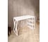 Стол письменный Solarius Loft, 120x60x76.5 см, открытая тумба с тремя полками, компьютерный стол белого цвета с белыми металлическими Z-образными ножками stol-tumba-3polki-bel-12060-Z-white 4
