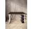Стол письменный Solarius Loft, 110x60x76.5 см, открытая тумба с тремя полками, компьютерный стол цвета венге с белыми металлическими Z-образными ножками stol-tumba-3polki-ven-11060-Z-white 3