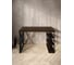 Стол письменный Solarius Loft, 110x60x76.5 см, открытая тумба с тремя полками, компьютерный стол цвета венге с черными металлическими крестообразными ножками stol-tumba-3polki-ven-11060-krest-black 3