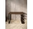Стол письменный Solarius Loft, 110x60x76.5 см, открытая тумба с тремя полками, компьютерный стол цвета темного дуба с черными металлическими Лофт ножками stol-tumba-3polki-temd-11060-black 3