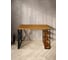 Стол письменный Solarius Loft, 110x60x76.5 см, открытая тумба с тремя полками, компьютерный стол цвета ольхи с черными металлическими крестообразными ножками stol-tumba-3polki-olha-11060-krest-black 3