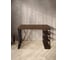 Стол письменный Solarius Loft, 100x60x76.5 см, открытая тумба с тремя полками, компьютерный стол цвета темного дуба с черными металлическими Z-образными ножками stol-tumba-3polki-temd-10060-Z-black 3
