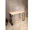 Стол письменный Solarius Loft, 100x60x76.5 см, открытая тумба с тремя полками, компьютерный стол без шлифовки и покраски с черными металлическими Z-образными ножками stol-tumba-3polki-net-10060-Z-black 4