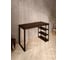 Стол письменный Solarius Loft, 100x60x76.5 см, открытая тумба с тремя полками, компьютерный стол цвета венге с черными металлическими Лофт ножками stol-tumba-3polki-ven-10060-black 4