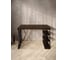 Стол письменный Solarius Loft, 100x60x76.5 см, открытая тумба с тремя полками, компьютерный стол цвета венге с черными металлическими Z-образными ножками stol-tumba-3polki-ven-10060-Z-black 3