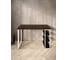 Стол письменный Solarius Loft, 140x60x76.5 см, открытая тумба с тремя полками, компьютерный стол цвета венге с белыми металлическими Лофт ножками stol-tumba-3polki-ven-14060-white 3
