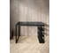 Стол письменный Solarius Loft, 120x60x76.5 см, открытая тумба с тремя полками, компьютерный стол цвета черного оникса с черными металлическими Лофт ножками stol-tumba-3polki-onix-12060-black 3