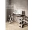 Стол письменный Solarius Loft, 140x60x76.5 см, открытая тумба с тремя полками, компьютерный стол цвета венге с белыми металлическими Z-образными ножками stol-tumba-3polki-ven-14060-Z-white 2