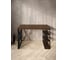Стол письменный Solarius Loft, 90x60x76.5 см, открытая тумба с тремя полками, компьютерный стол цвета темного дуба с черными металлическими крестообразными ножками stol-tumba-3polki-temd-9060-krest-black 3