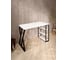 Стол письменный Solarius Loft, 90x60x76.5 см, открытая тумба с тремя полками, компьютерный стол белого цвета с черными металлическими Z-образными ножками stol-tumba-3polki-bel-9060-Z-black 4