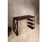 Стол письменный Solarius Loft, 90x60x76.5 см, открытая тумба с тремя полками, компьютерный стол цвета венге с черными металлическими крестообразными ножками stol-tumba-3polki-ven-9060-krest-black 4