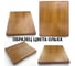 Столешница деревянная для стола Solarius 120x20x4 см, цвет ольхи Stsosna12020olha 4